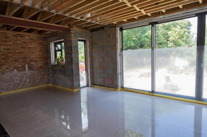 Construction d'extension de maison en bois, Montardon
